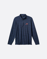 Atlanta Braves The Heater Quarter Zip Men|New/Vintage Indigo/Black