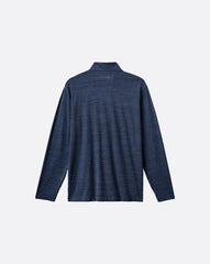 Atlanta Braves The Heater Quarter Zip Men|New/Vintage Indigo/Black