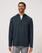 Country Hopping Hooded Quarter Zip Men/Total Eclipse
