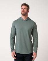 Performance Jersey Hoodie Men|Golf/Balsam Green