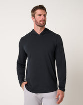 Performance Jersey Hoodie Men|Golf/Black