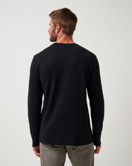 Cloud Waffle Crew Men/Black