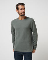 Cloud Waffle Crew Men/Dark Olive