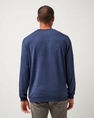 Amenities V-Neck Crew Men|Golf/Heather Blue Nights