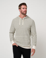 Shark Warning Hoodie Men/Dark Olive
