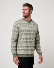 Family Time Crew Men/Dark Olive