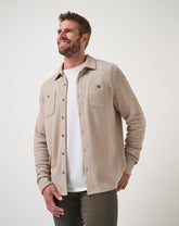 Cloud Waffle Shirt Jacket Men/Oxford Tan