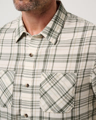 Cloud Flannel Plaid Button-Up Men/Birch