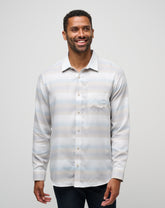 Cloud Flannel Stripe Button-Up Men/Oxford Tan