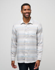Cloud Flannel Stripe Button-Up Men/Oxford Tan
