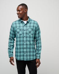 Cloud Flannel Plaid Button-Up Men/Total Eclipse/Cameo
