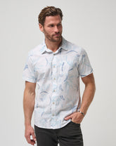 The Thick Of It Button-Up Men/White/Quiet Harbor