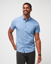 Wind It In Button-Up Men/Heather Quiet Harbor