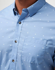 Wind It In Button-Up Men/Heather Quiet Harbor