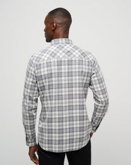 Cloud Flannel Plaid Button-Up Men/Vanilla Ice/Quiet Shade
