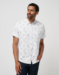 Mist On The Lake Button-Up Men/White