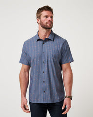 Deco Button-Up Men/Heather Mood Indigo