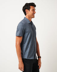 Knit Featherweight Tides Button-Up Men/Mood Indigo/Vintage Indigo