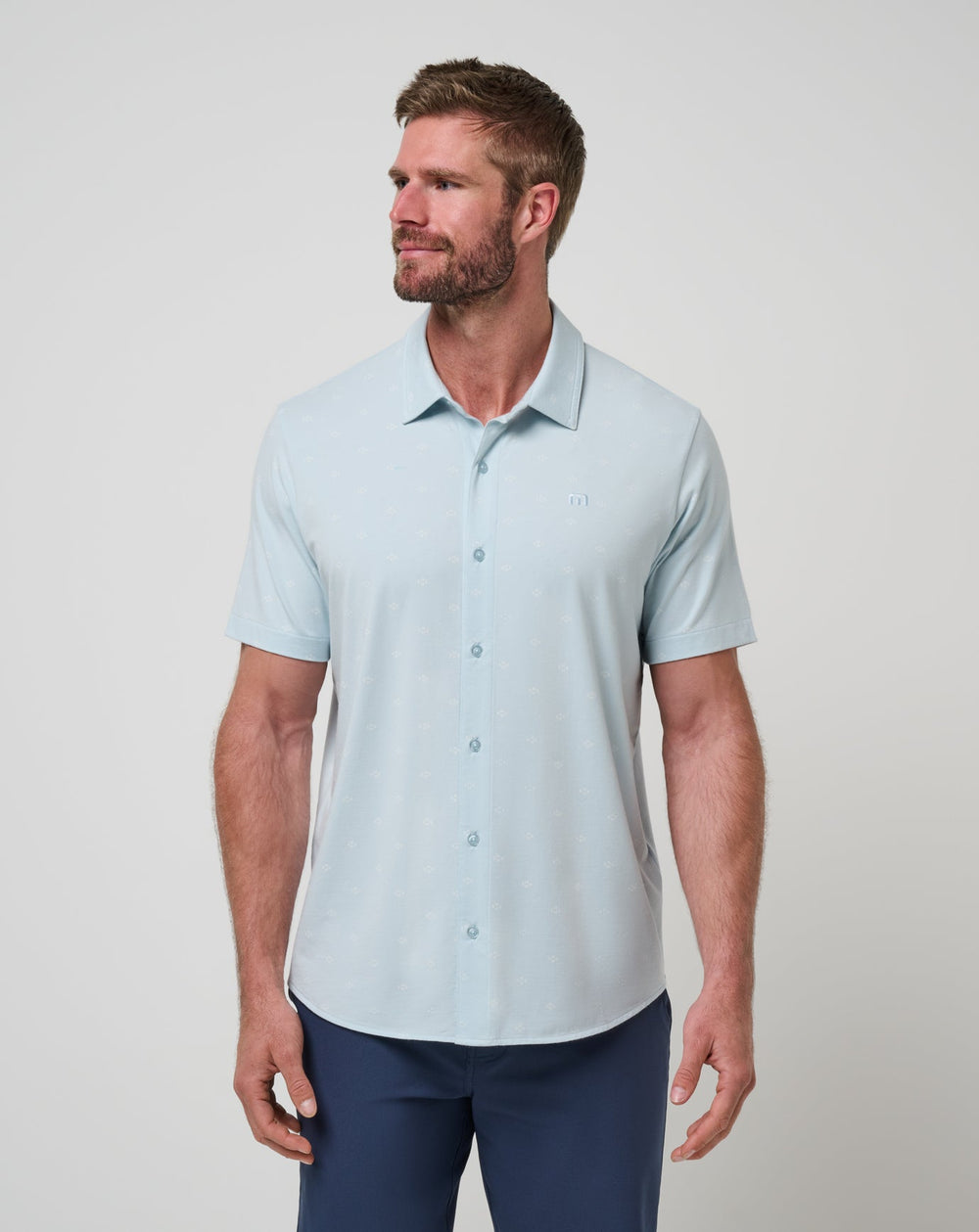 Shore Of It Button-Up Men/Azzurro