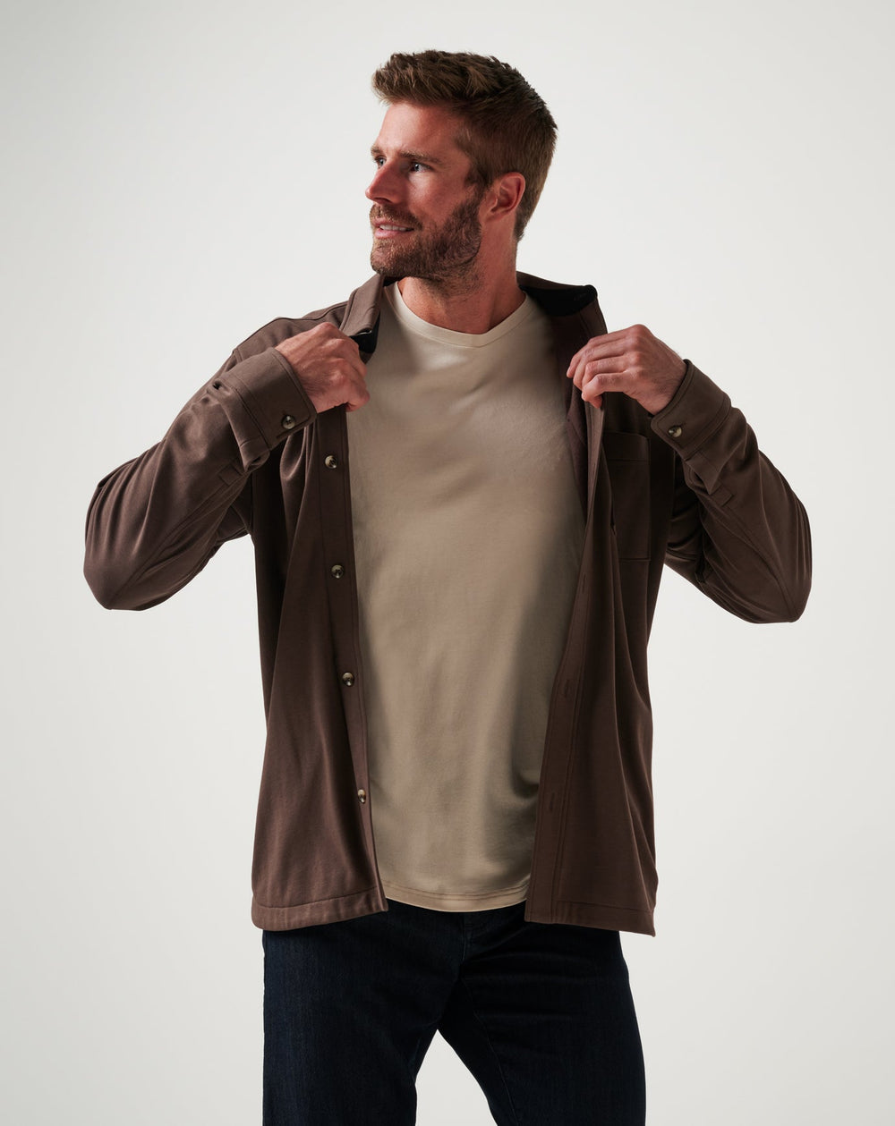 Cloud Shirt Jacket Men/Chocolate