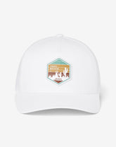 High Desert Horizon Snapback Hat Men|Accessories/White