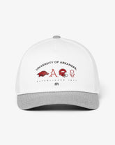Arkansas Defensive Line Snapback Hat Men|Accessories|Game Day|New/White