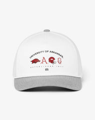 Arkansas Defensive Line Snapback Hat Men|Accessories|Game Day|New/White