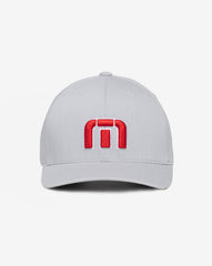 Red White Iconic Snapback Hat Men|Accessories/Heather Grey