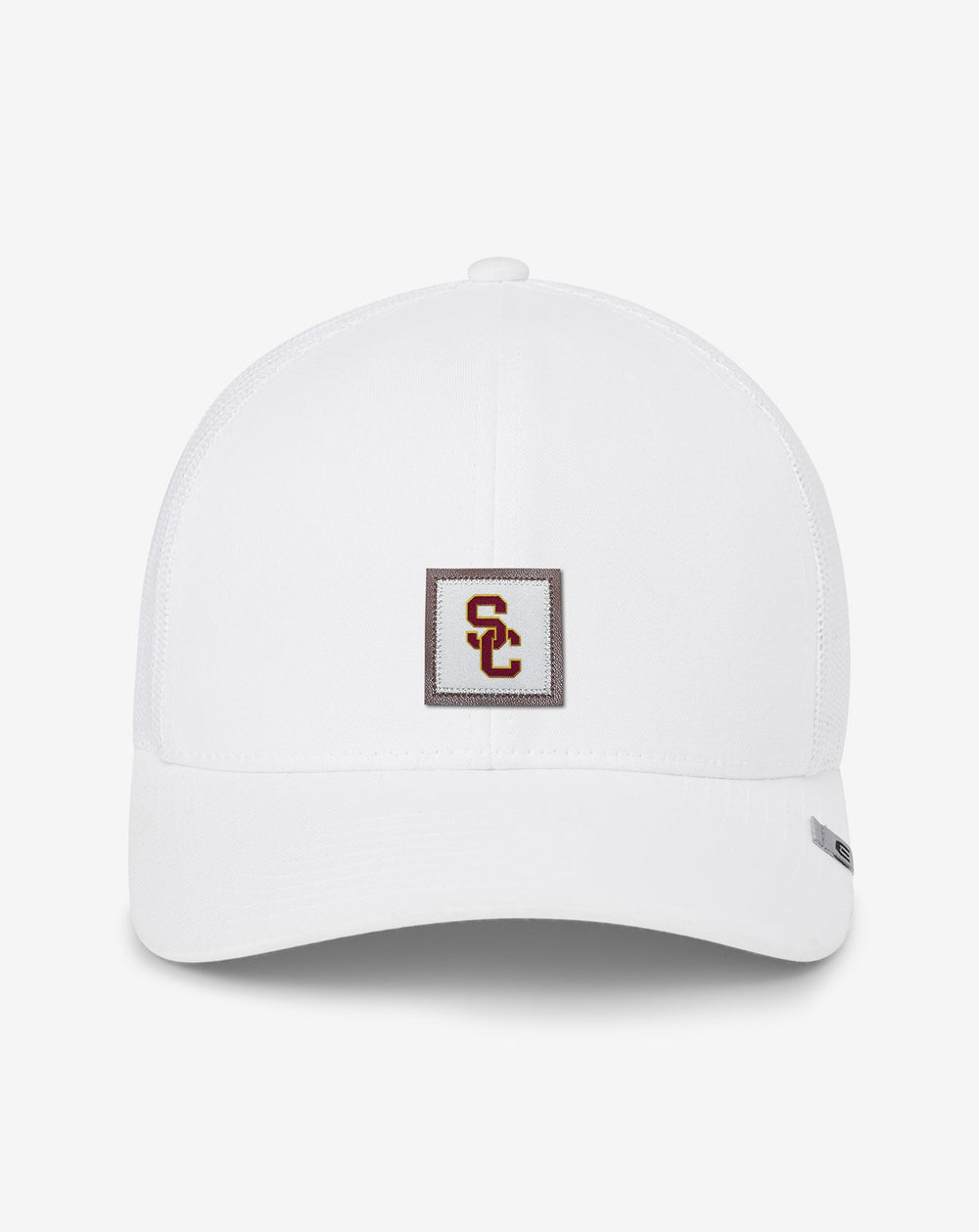 USC Leather Patch Snapback Hat Men|Accessories|Game Day|New/White