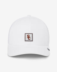USC Leather Patch Snapback Hat Men|Accessories|Game Day|New/White