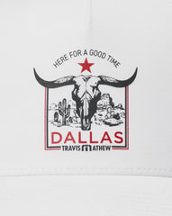 Down South Dallas Snapback Hat Men|Accessories/White