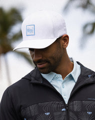 In The Line Up Fitted Hat Men|Accessories|Golf/White