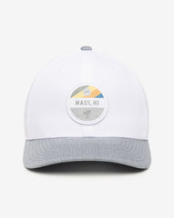 Test The Waters Fitted Hat Men|Accessories/White