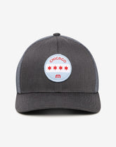 Midway Fitted Hat Men|Accessories/Heather Grey Pinstripe