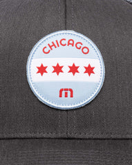 Midway Fitted Hat Men|Accessories/Heather Grey Pinstripe