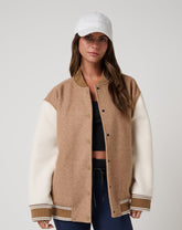 Clubside Varsity Bomber Women/Heather Chestnut Multi