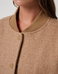 Clubside Varsity Bomber Women/Heather Chestnut Multi