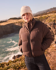 Moontide Bonded Puffer Jacket Women/Coffee Grounds