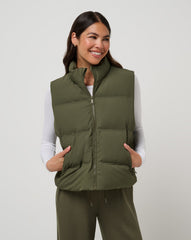 Moontide Bonded Puffer Vest Women/Grape Leaf