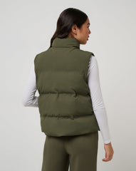Moontide Bonded Puffer Vest Women/Grape Leaf