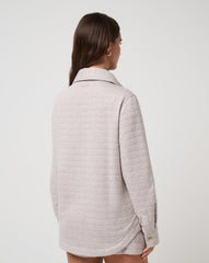 Cloud Coastal Quilted Shacket Women/Heather Savannah Tan
