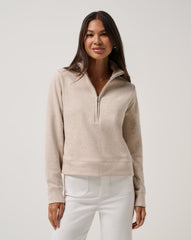 Cloud Fleece Half Zip 2.0 Women|Golf/Heather Natural