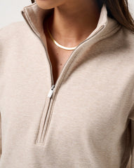 Cloud Fleece Half Zip 2.0 Women|Golf/Heather Natural