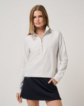Cloud Fleece Half Zip 2.0 Women|Golf/Heather Light Grey