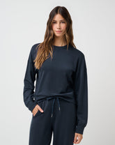 Cloud Terry Crew Women/Navy Blazer
