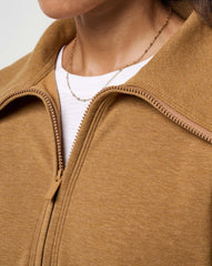 Save The Day Cloud Half Zip 2.0 Women/Heather Spice