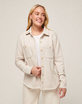Cloud Fleece Shacket Women/Heather Pumice Stone