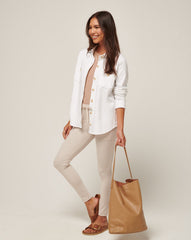 Cloud Fleece Shacket Women/White