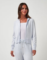 Cloud Terry Zip Hoodie Women/Heather Ancient Water