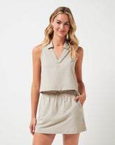 Timeless Breezeblend Polo Women|Golf/Island Fossil